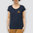 Locker sitzendes Frauen-Rundhals-T-Shirt, "Rückenwind"