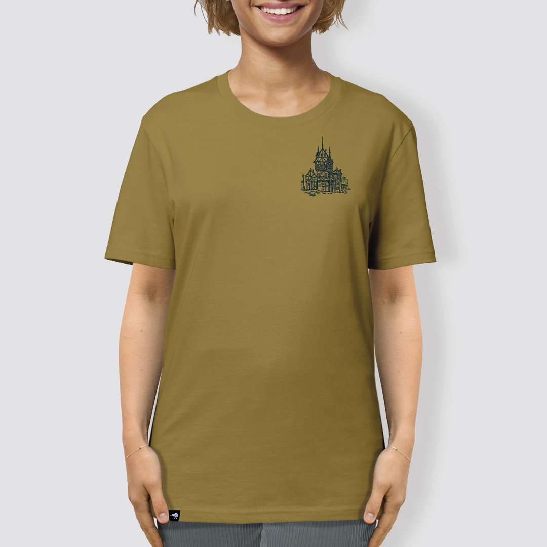 Unisex T-Shirt, "Alte Stadt", Olive Oil