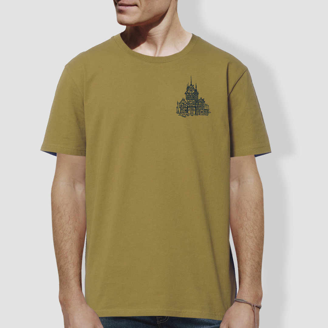 Unisex T-Shirt, "Alte Stadt", Olive Oil